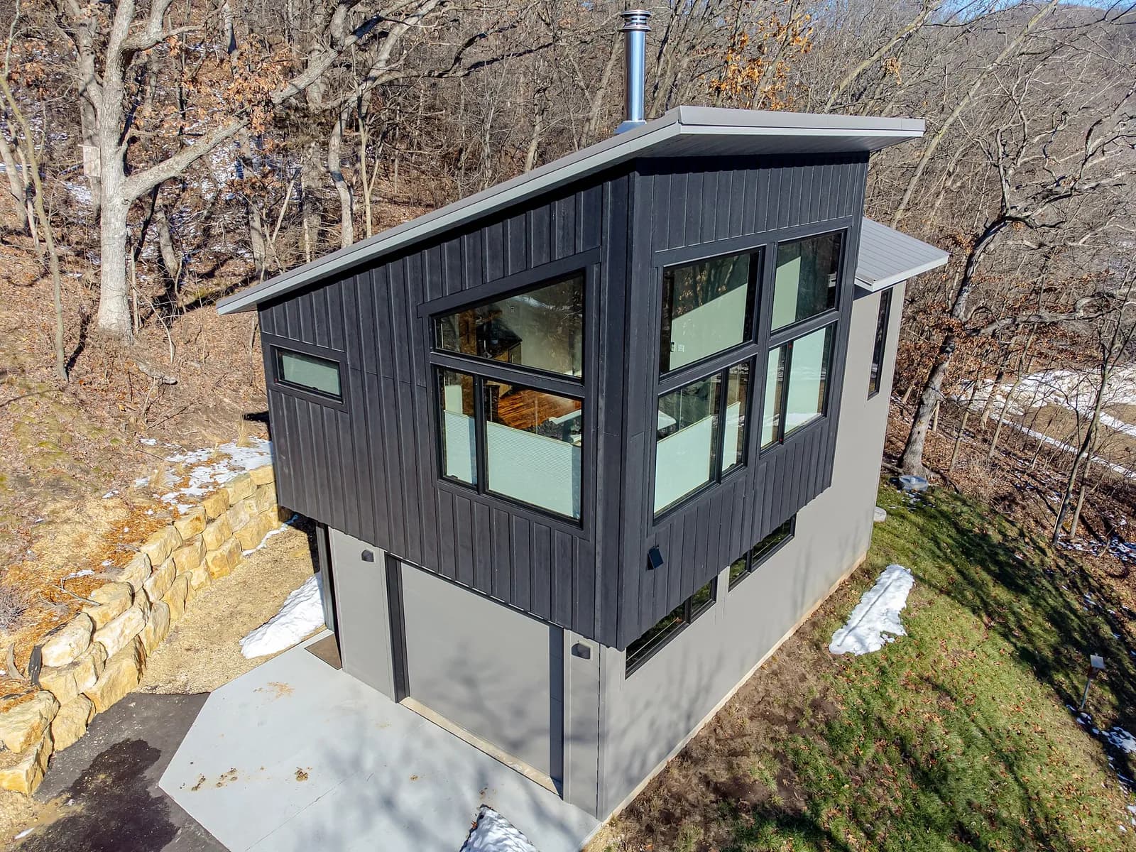 Außenansicht Musterhaus – Tiny House in Saarbrücken