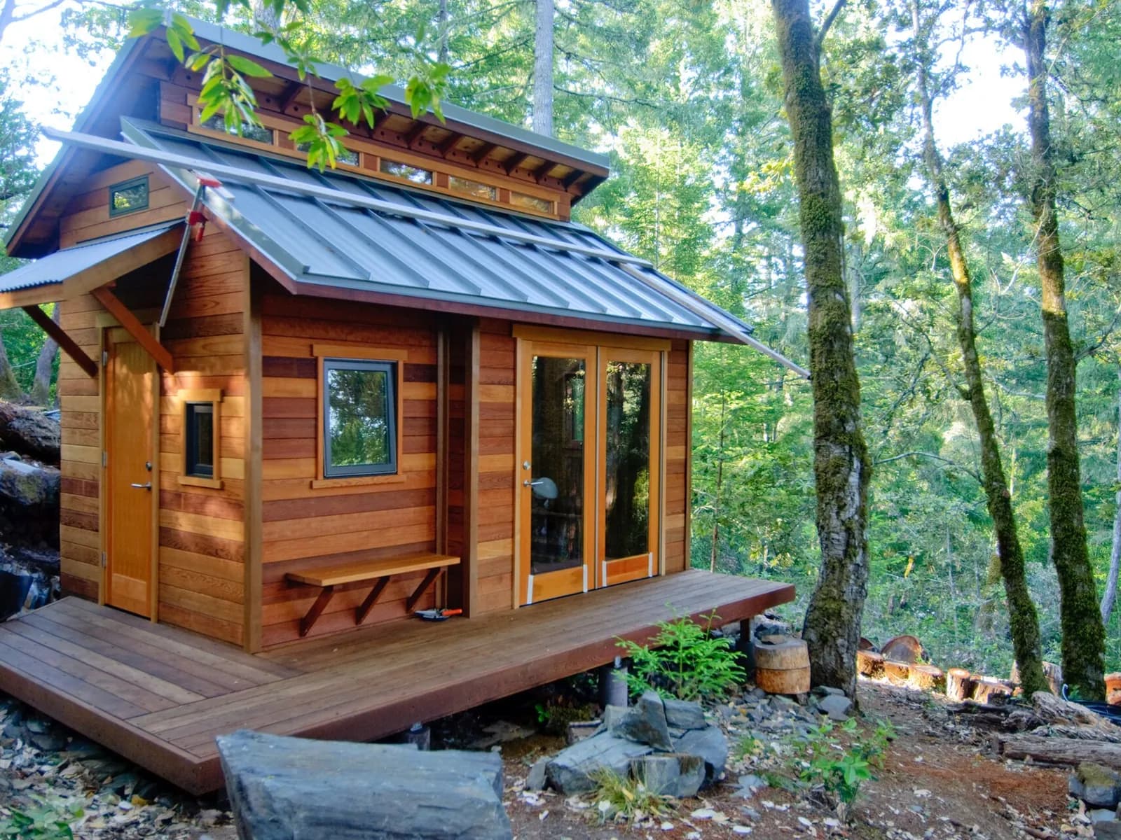Außenansicht mit Terrasse – Tiny House in Passau – Foto: Ben Chun, CC BY-SA 2.0
